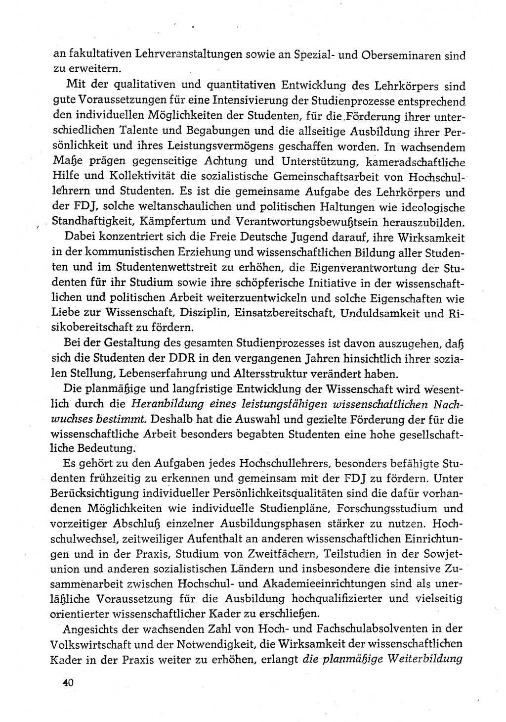 Dokumente der Sozialistischen Einheitspartei Deutschlands (SED) [Deutsche Demokratische Republik (DDR)] 1980-1981, Seite 40 (Dok. SED DDR 1980-1981, S. 40)