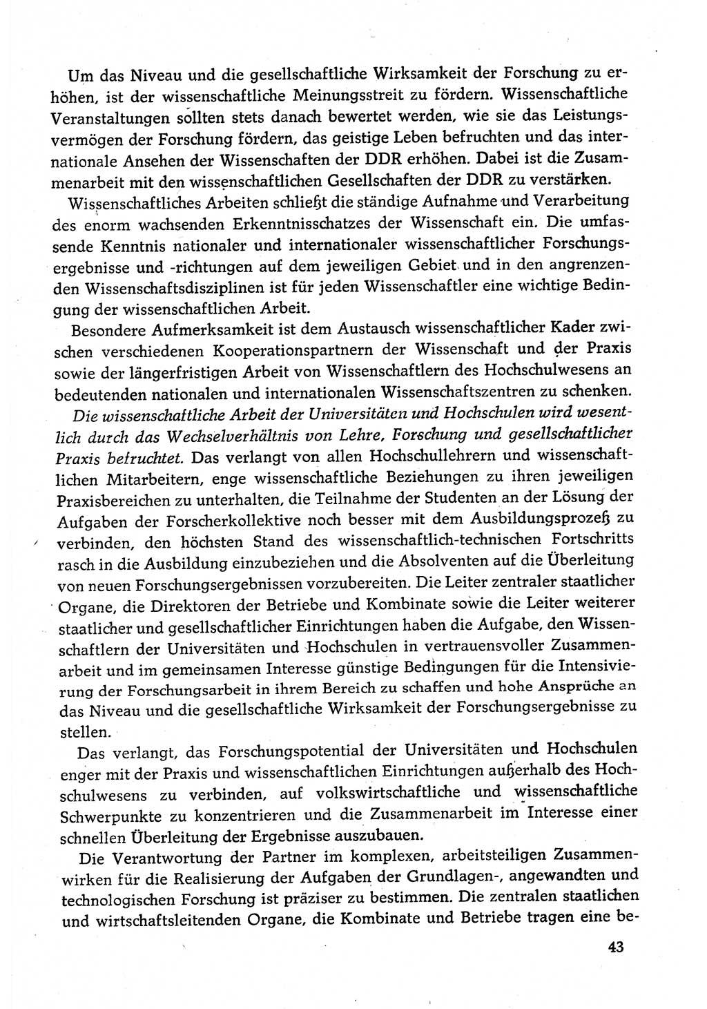 Dokumente der Sozialistischen Einheitspartei Deutschlands (SED) [Deutsche Demokratische Republik (DDR)] 1980-1981, Seite 43 (Dok. SED DDR 1980-1981, S. 43)