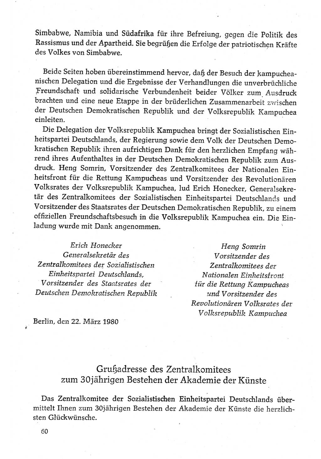 Dokumente der Sozialistischen Einheitspartei Deutschlands (SED) [Deutsche Demokratische Republik (DDR)] 1980-1981, Seite 60 (Dok. SED DDR 1980-1981, S. 60)