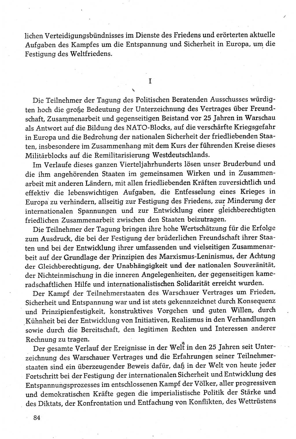 Dokumente der Sozialistischen Einheitspartei Deutschlands (SED) [Deutsche Demokratische Republik (DDR)] 1980-1981, Seite 84 (Dok. SED DDR 1980-1981, S. 84)