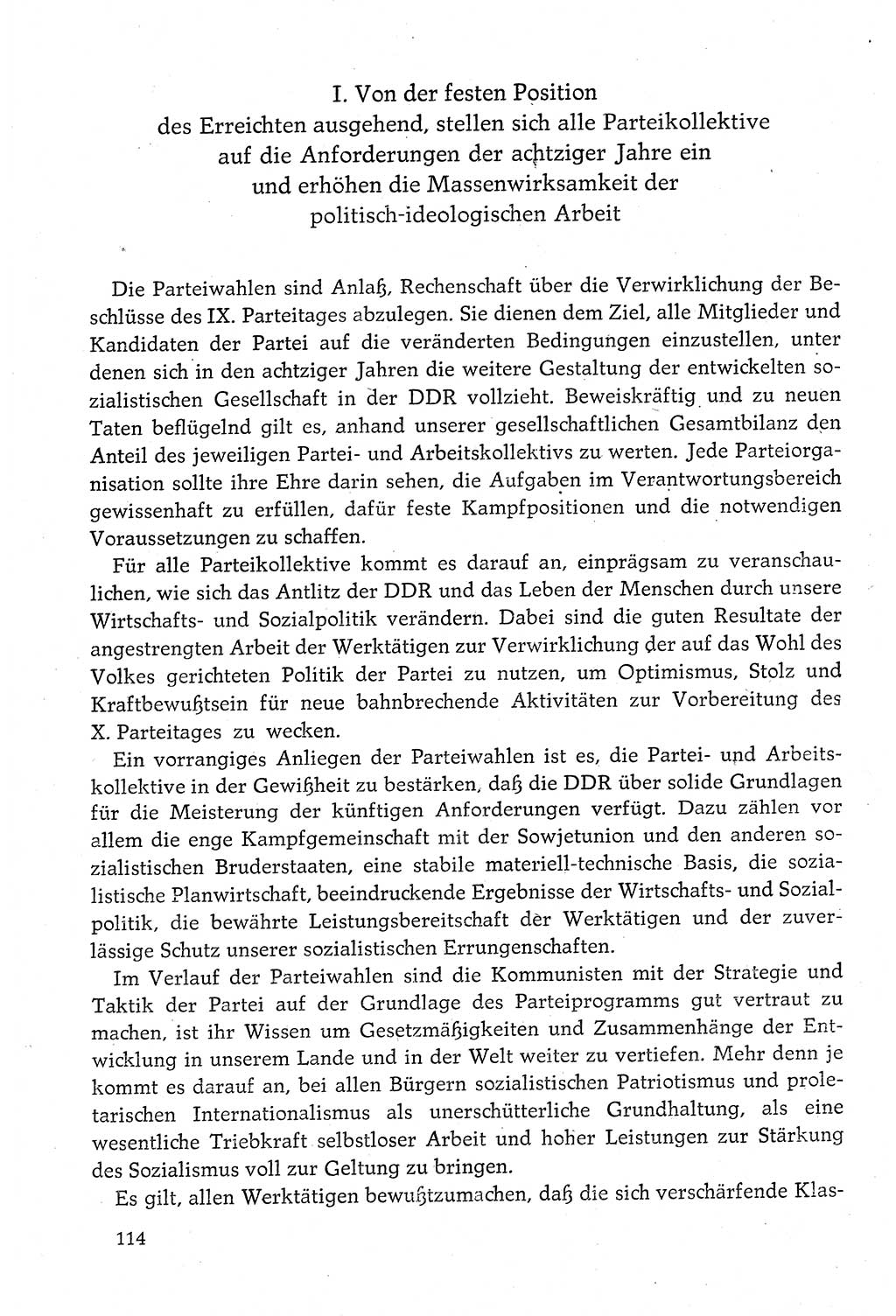 Dokumente der Sozialistischen Einheitspartei Deutschlands (SED) [Deutsche Demokratische Republik (DDR)] 1980-1981, Seite 114 (Dok. SED DDR 1980-1981, S. 114)