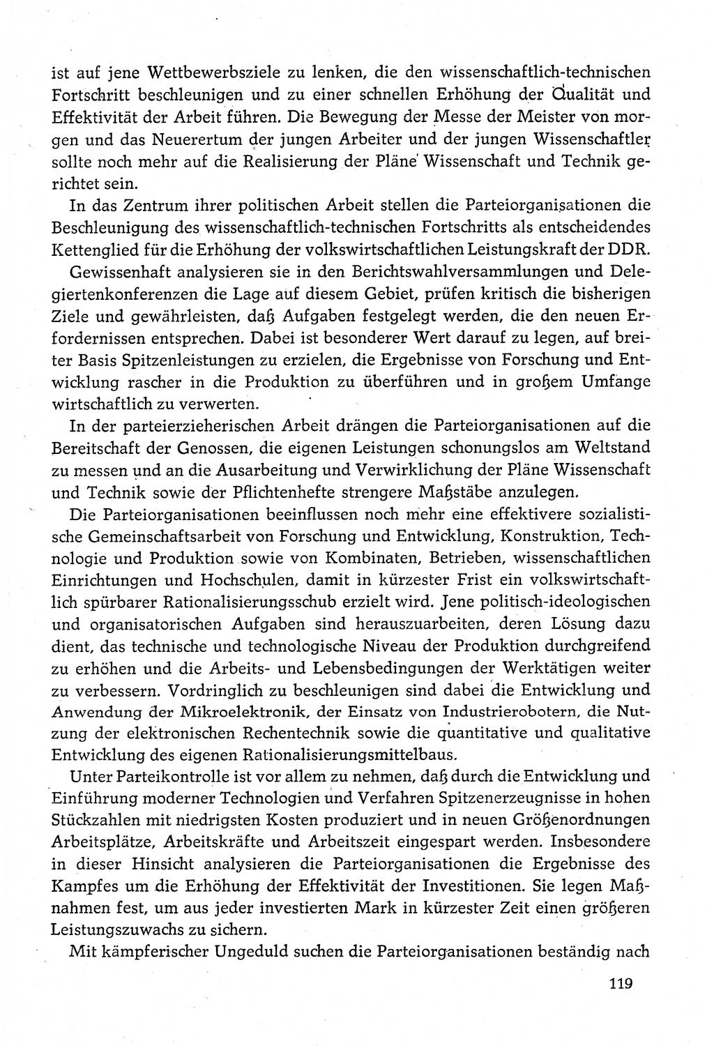 Dokumente der Sozialistischen Einheitspartei Deutschlands (SED) [Deutsche Demokratische Republik (DDR)] 1980-1981, Seite 119 (Dok. SED DDR 1980-1981, S. 119)