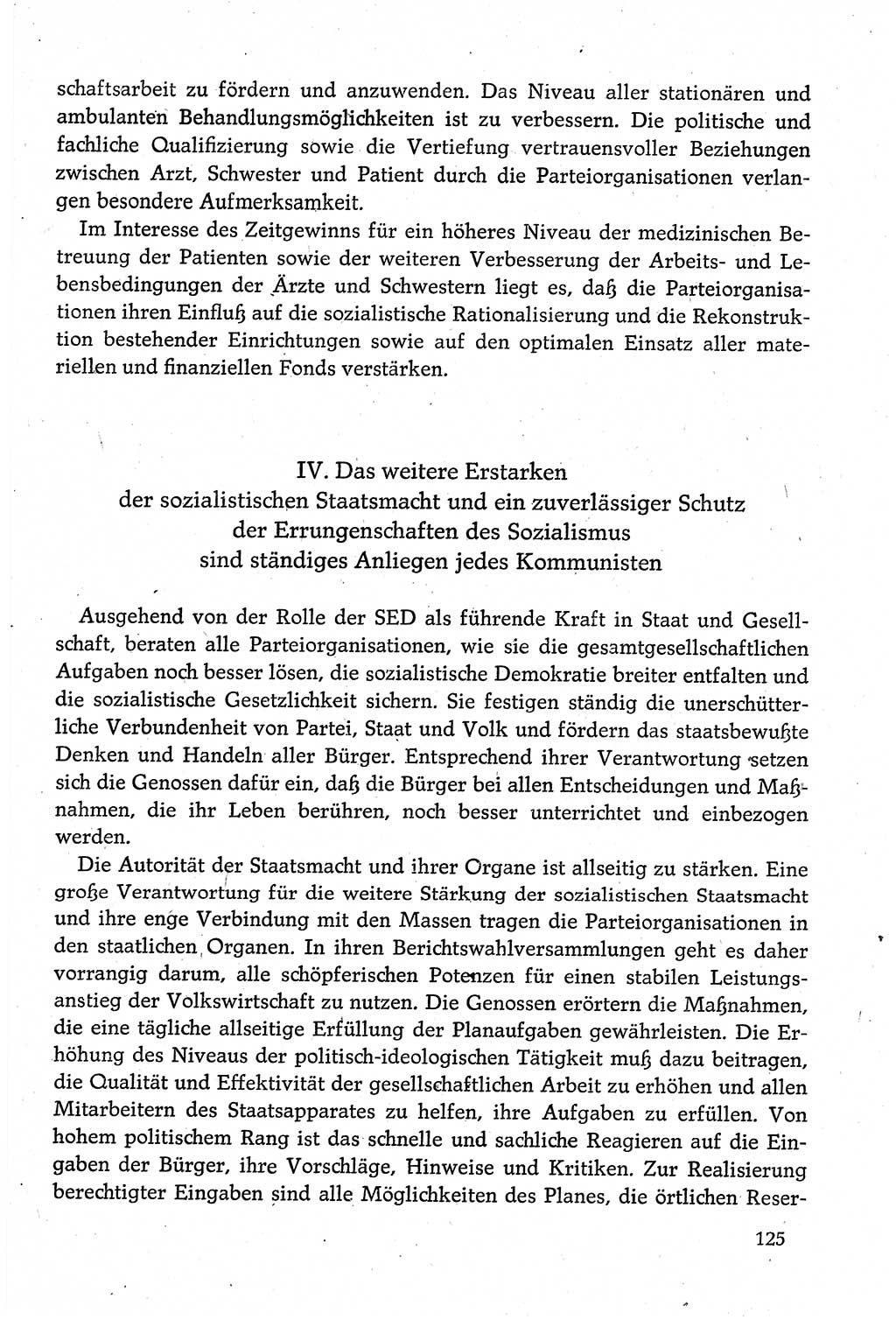 Dokumente der Sozialistischen Einheitspartei Deutschlands (SED) [Deutsche Demokratische Republik (DDR)] 1980-1981, Seite 125 (Dok. SED DDR 1980-1981, S. 125)