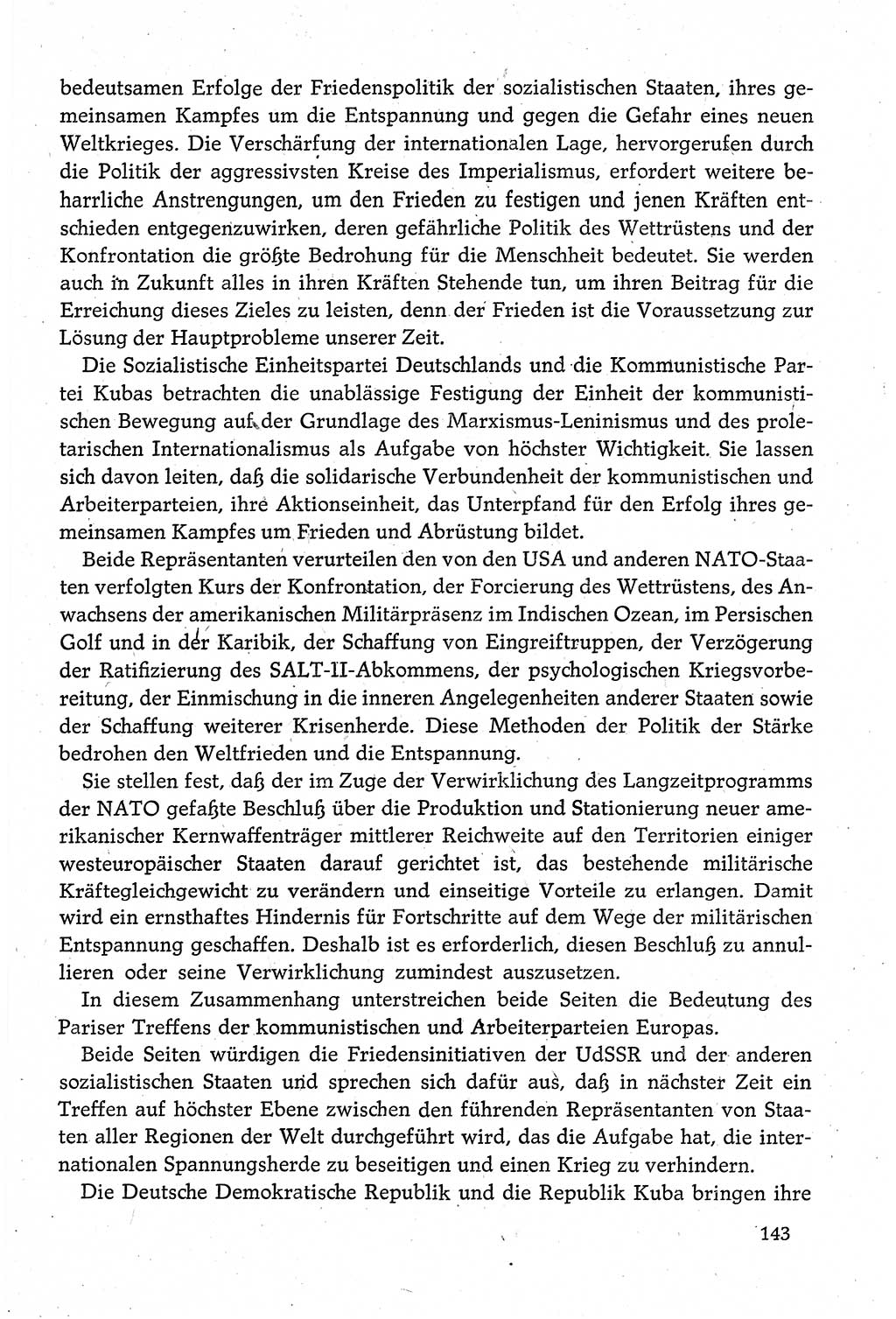 Dokumente der Sozialistischen Einheitspartei Deutschlands (SED) [Deutsche Demokratische Republik (DDR)] 1980-1981, Seite 143 (Dok. SED DDR 1980-1981, S. 143)