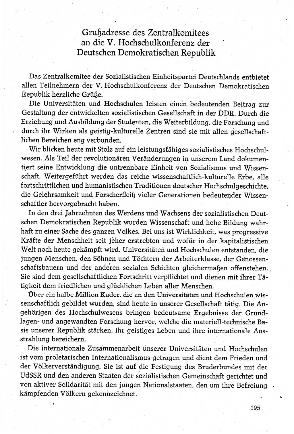 Dokumente der Sozialistischen Einheitspartei Deutschlands (SED) [Deutsche Demokratische Republik (DDR)] 1980-1981, Seite 195 (Dok. SED DDR 1980-1981, S. 195)