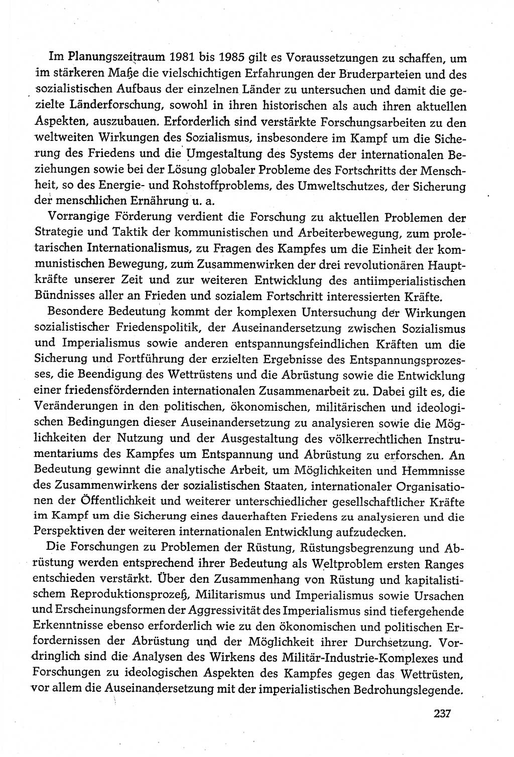 Dokumente der Sozialistischen Einheitspartei Deutschlands (SED) [Deutsche Demokratische Republik (DDR)] 1980-1981, Seite 237 (Dok. SED DDR 1980-1981, S. 237)