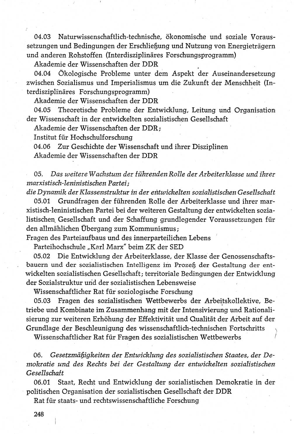 Dokumente der Sozialistischen Einheitspartei Deutschlands (SED) [Deutsche Demokratische Republik (DDR)] 1980-1981, Seite 248 (Dok. SED DDR 1980-1981, S. 248)