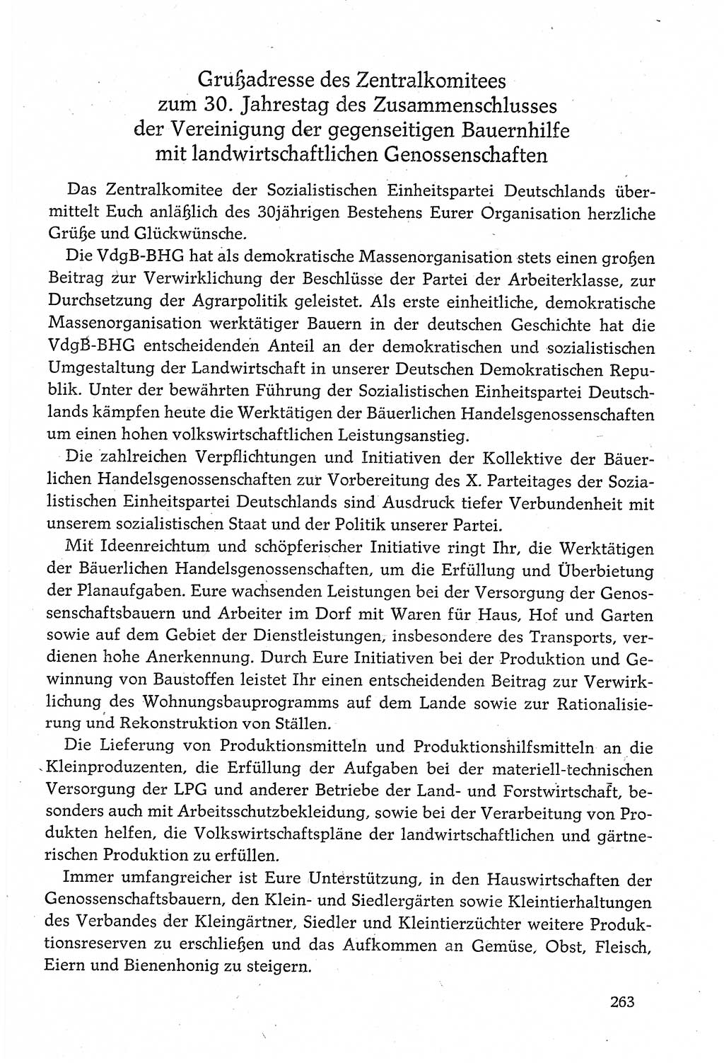 Dokumente der Sozialistischen Einheitspartei Deutschlands (SED) [Deutsche Demokratische Republik (DDR)] 1980-1981, Seite 263 (Dok. SED DDR 1980-1981, S. 263)