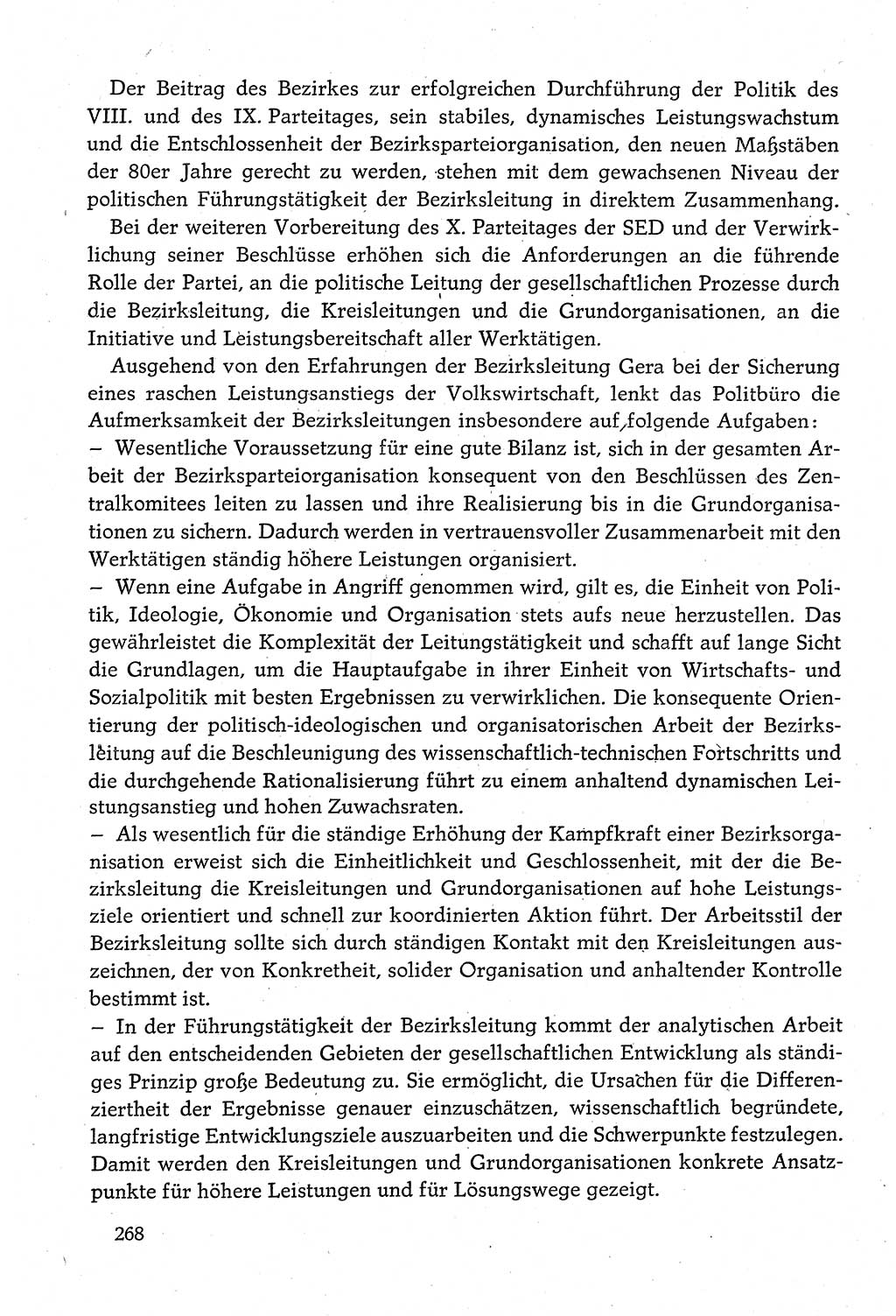 Dokumente der Sozialistischen Einheitspartei Deutschlands (SED) [Deutsche Demokratische Republik (DDR)] 1980-1981, Seite 268 (Dok. SED DDR 1980-1981, S. 268)