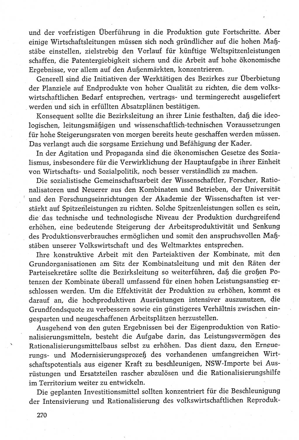 Dokumente der Sozialistischen Einheitspartei Deutschlands (SED) [Deutsche Demokratische Republik (DDR)] 1980-1981, Seite 270 (Dok. SED DDR 1980-1981, S. 270)