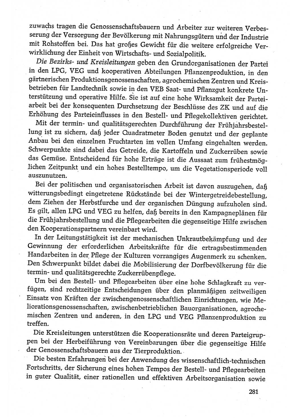 Dokumente der Sozialistischen Einheitspartei Deutschlands (SED) [Deutsche Demokratische Republik (DDR)] 1980-1981, Seite 281 (Dok. SED DDR 1980-1981, S. 281)