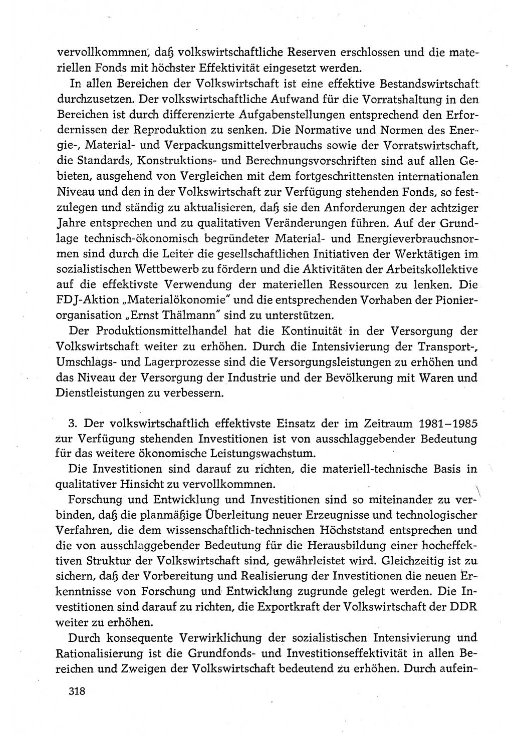 Dokumente der Sozialistischen Einheitspartei Deutschlands (SED) [Deutsche Demokratische Republik (DDR)] 1980-1981, Seite 318 (Dok. SED DDR 1980-1981, S. 318)