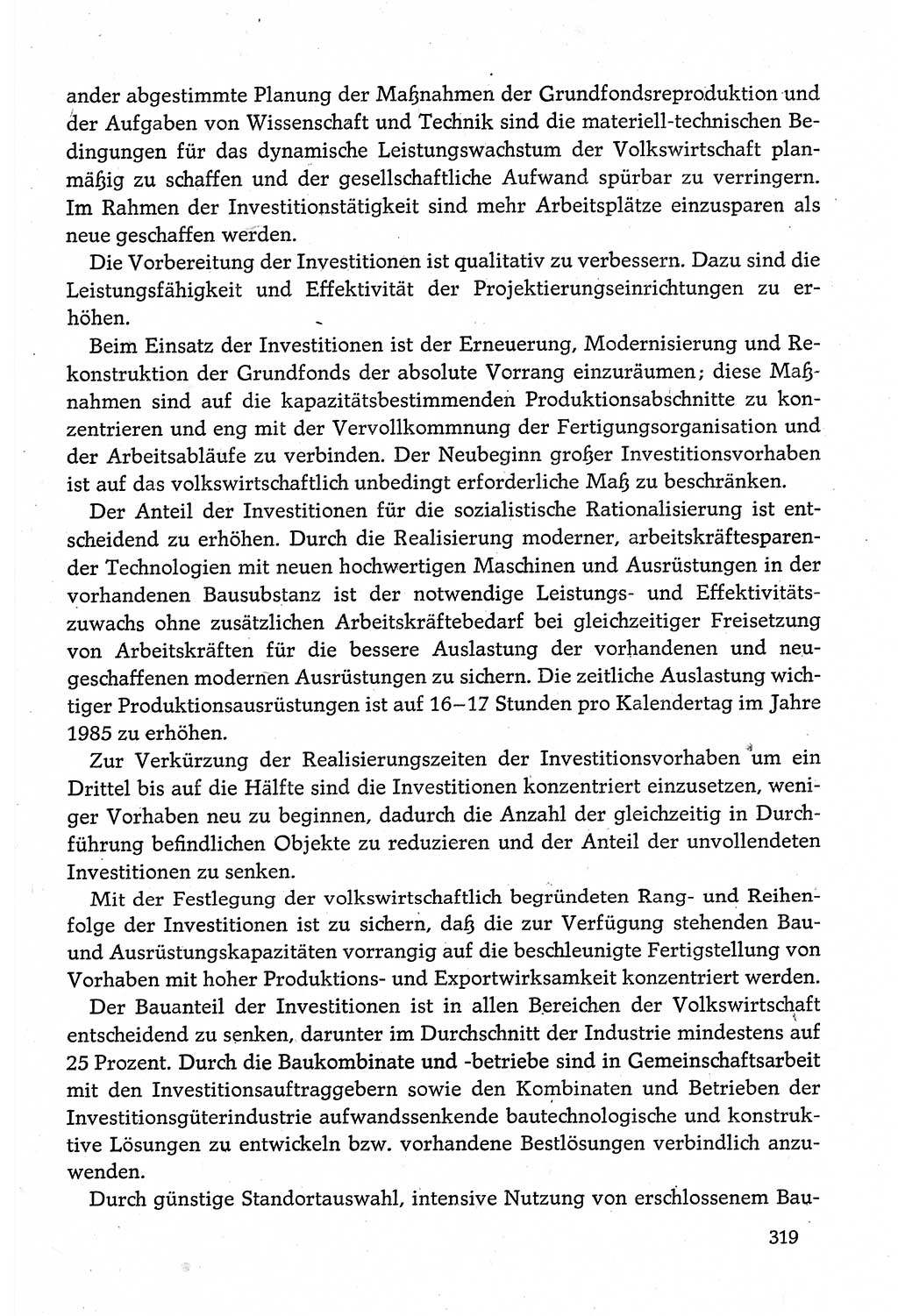 Dokumente der Sozialistischen Einheitspartei Deutschlands (SED) [Deutsche Demokratische Republik (DDR)] 1980-1981, Seite 319 (Dok. SED DDR 1980-1981, S. 319)