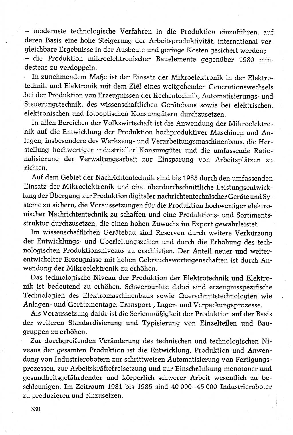 Dokumente der Sozialistischen Einheitspartei Deutschlands (SED) [Deutsche Demokratische Republik (DDR)] 1980-1981, Seite 330 (Dok. SED DDR 1980-1981, S. 330)