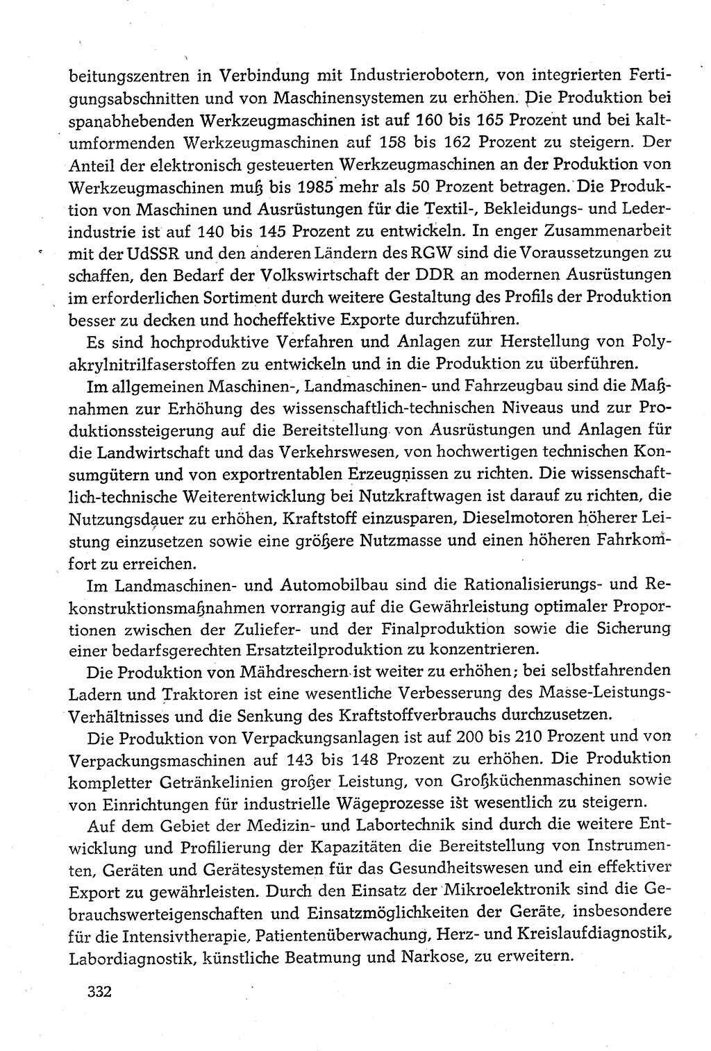 Dokumente der Sozialistischen Einheitspartei Deutschlands (SED) [Deutsche Demokratische Republik (DDR)] 1980-1981, Seite 332 (Dok. SED DDR 1980-1981, S. 332)