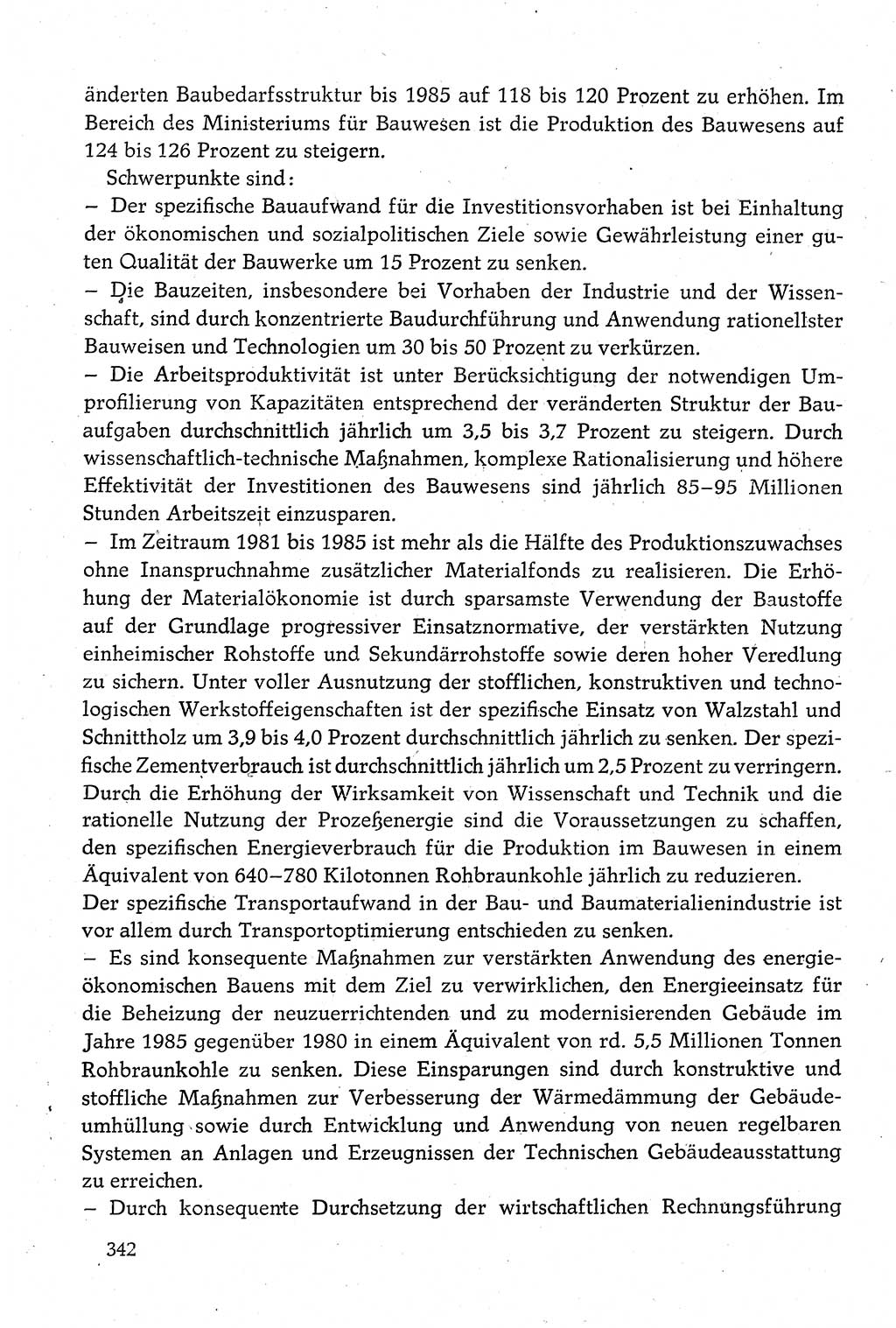 Dokumente der Sozialistischen Einheitspartei Deutschlands (SED) [Deutsche Demokratische Republik (DDR)] 1980-1981, Seite 342 (Dok. SED DDR 1980-1981, S. 342)