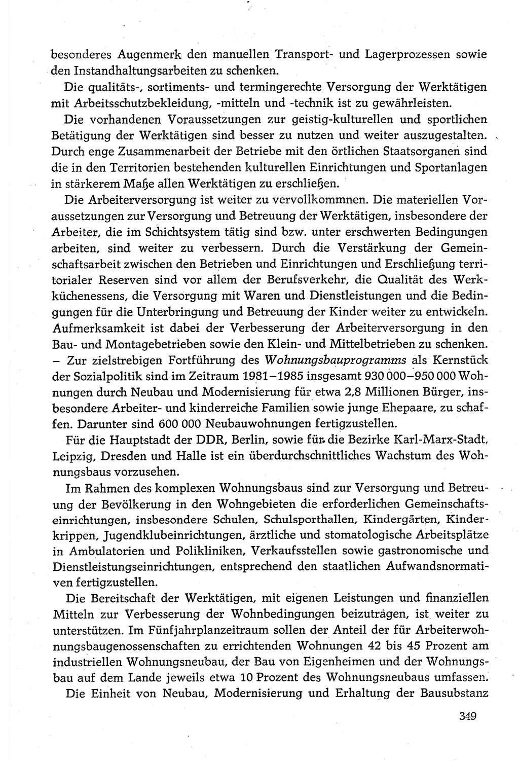 Dokumente der Sozialistischen Einheitspartei Deutschlands (SED) [Deutsche Demokratische Republik (DDR)] 1980-1981, Seite 349 (Dok. SED DDR 1980-1981, S. 349)
