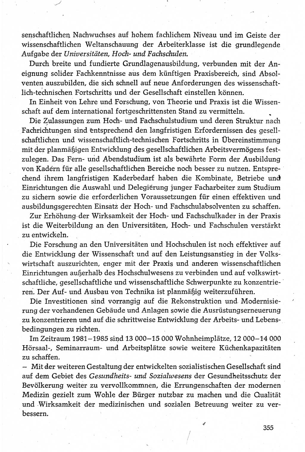 Dokumente der Sozialistischen Einheitspartei Deutschlands (SED) [Deutsche Demokratische Republik (DDR)] 1980-1981, Seite 355 (Dok. SED DDR 1980-1981, S. 355)