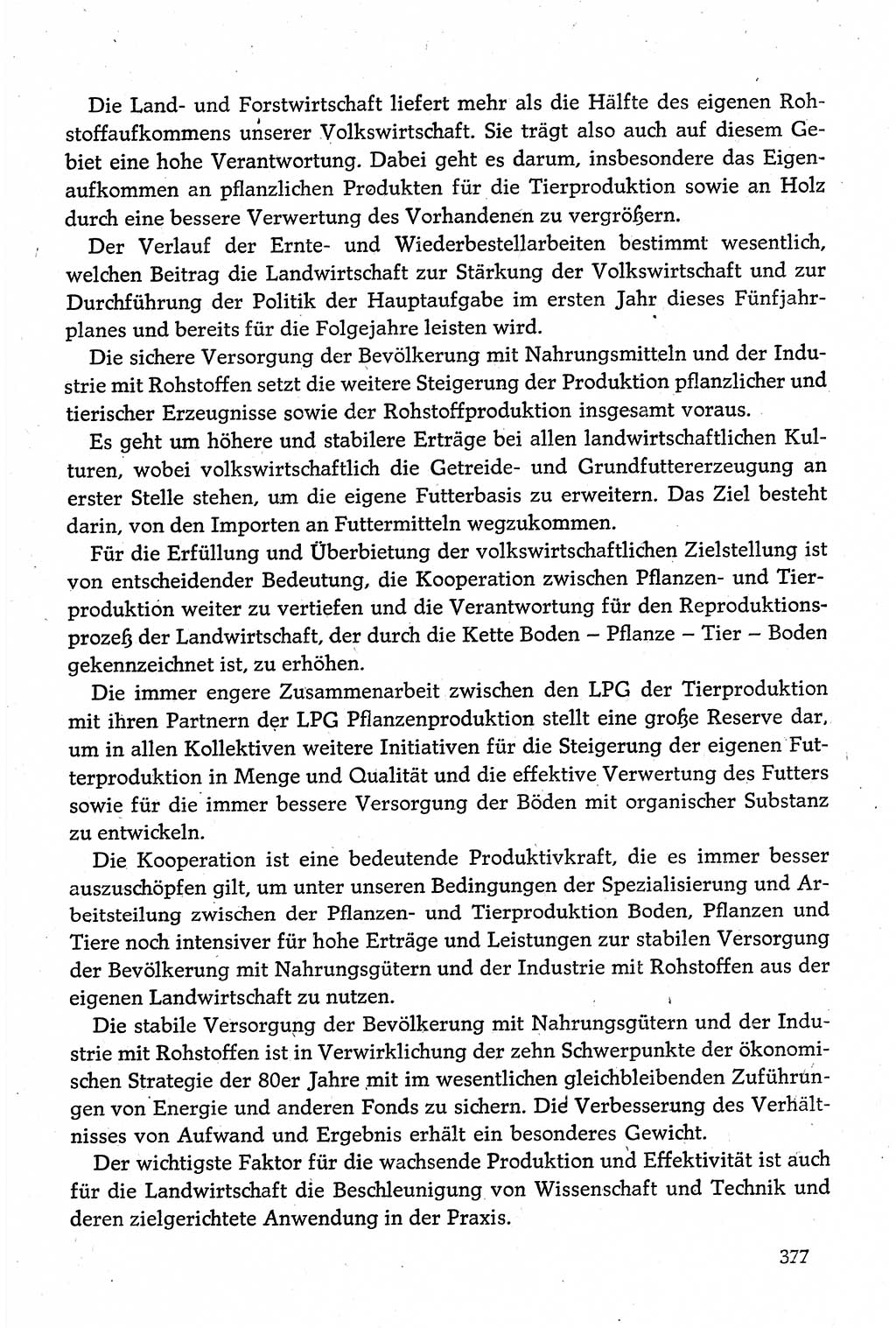 Dokumente der Sozialistischen Einheitspartei Deutschlands (SED) [Deutsche Demokratische Republik (DDR)] 1980-1981, Seite 377 (Dok. SED DDR 1980-1981, S. 377)