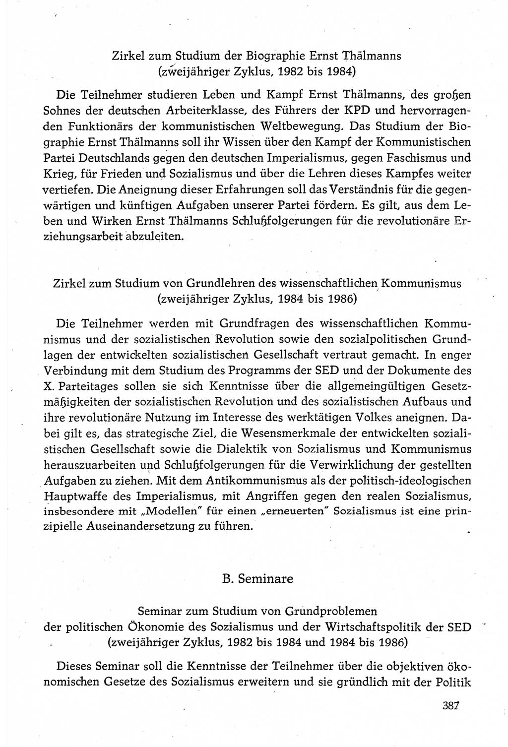 Dokumente der Sozialistischen Einheitspartei Deutschlands (SED) [Deutsche Demokratische Republik (DDR)] 1980-1981, Seite 387 (Dok. SED DDR 1980-1981, S. 387)