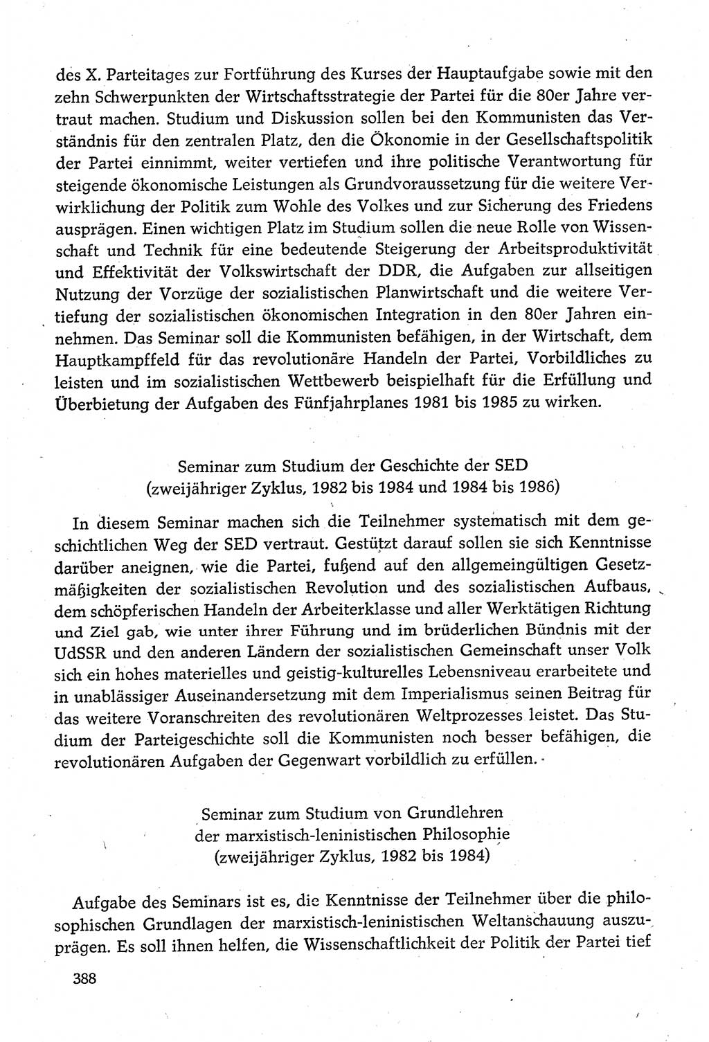 Dokumente der Sozialistischen Einheitspartei Deutschlands (SED) [Deutsche Demokratische Republik (DDR)] 1980-1981, Seite 388 (Dok. SED DDR 1980-1981, S. 388)