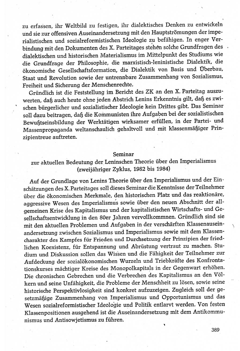 Dokumente der Sozialistischen Einheitspartei Deutschlands (SED) [Deutsche Demokratische Republik (DDR)] 1980-1981, Seite 389 (Dok. SED DDR 1980-1981, S. 389)