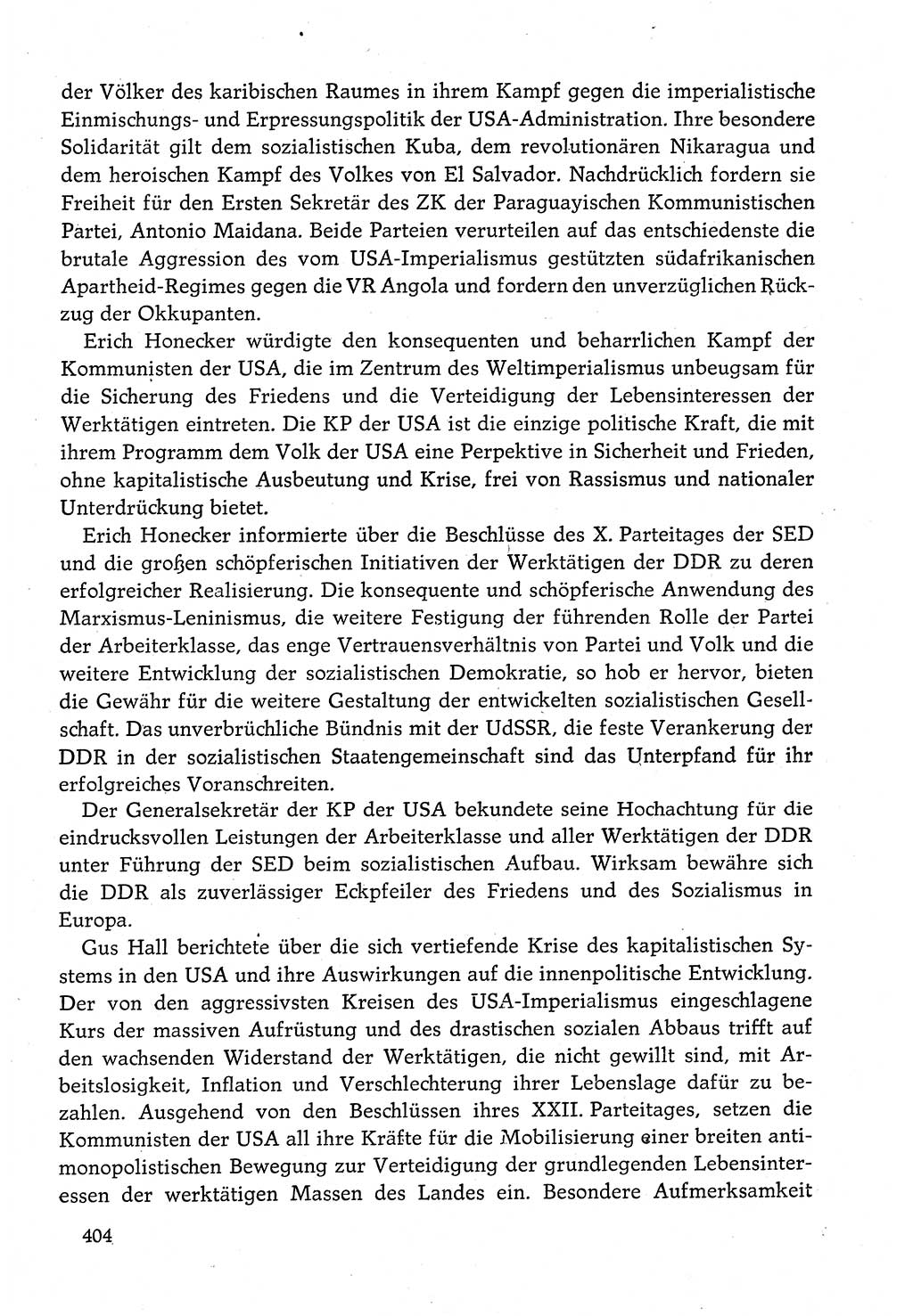 Dokumente der Sozialistischen Einheitspartei Deutschlands (SED) [Deutsche Demokratische Republik (DDR)] 1980-1981, Seite 404 (Dok. SED DDR 1980-1981, S. 404)