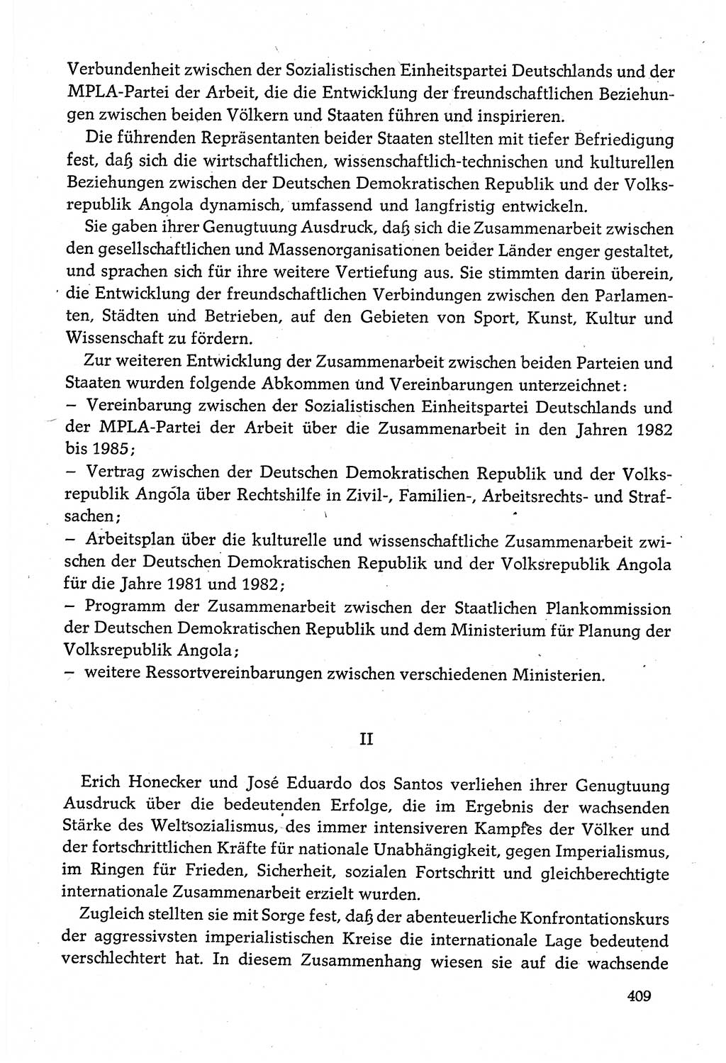 Dokumente der Sozialistischen Einheitspartei Deutschlands (SED) [Deutsche Demokratische Republik (DDR)] 1980-1981, Seite 409 (Dok. SED DDR 1980-1981, S. 409)