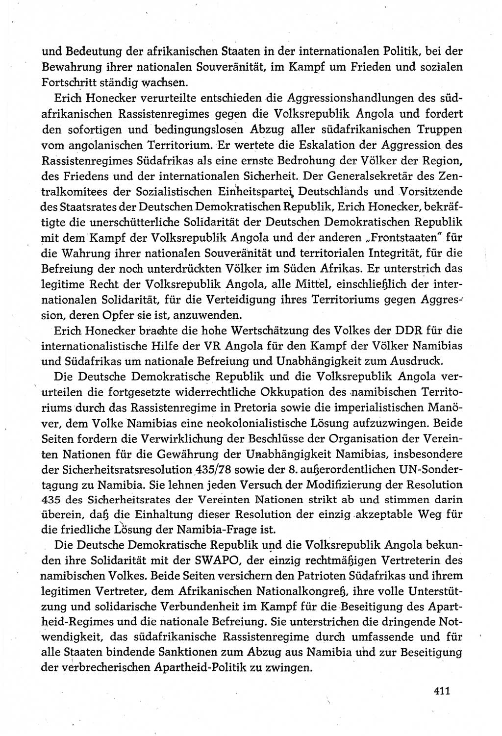 Dokumente der Sozialistischen Einheitspartei Deutschlands (SED) [Deutsche Demokratische Republik (DDR)] 1980-1981, Seite 411 (Dok. SED DDR 1980-1981, S. 411)