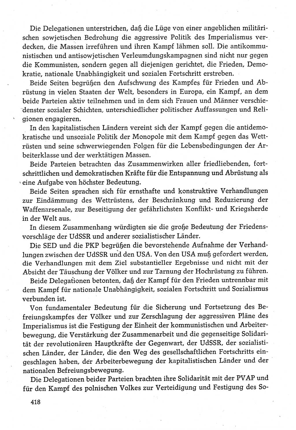 Dokumente der Sozialistischen Einheitspartei Deutschlands (SED) [Deutsche Demokratische Republik (DDR)] 1980-1981, Seite 418 (Dok. SED DDR 1980-1981, S. 418)