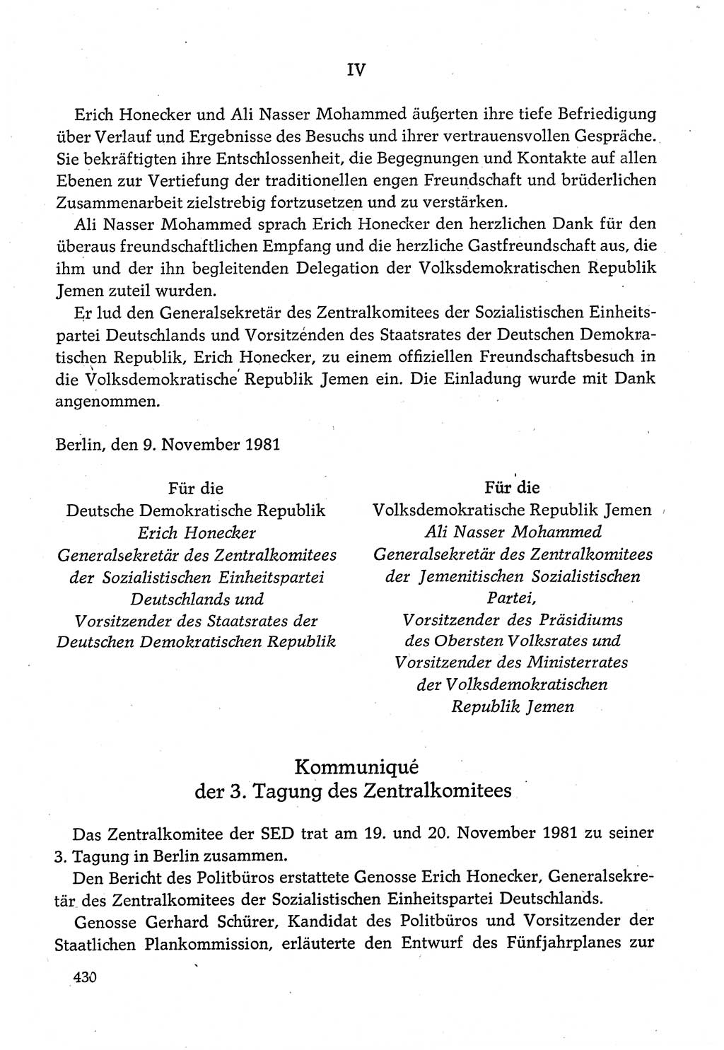 Dokumente der Sozialistischen Einheitspartei Deutschlands (SED) [Deutsche Demokratische Republik (DDR)] 1980-1981, Seite 430 (Dok. SED DDR 1980-1981, S. 430)
