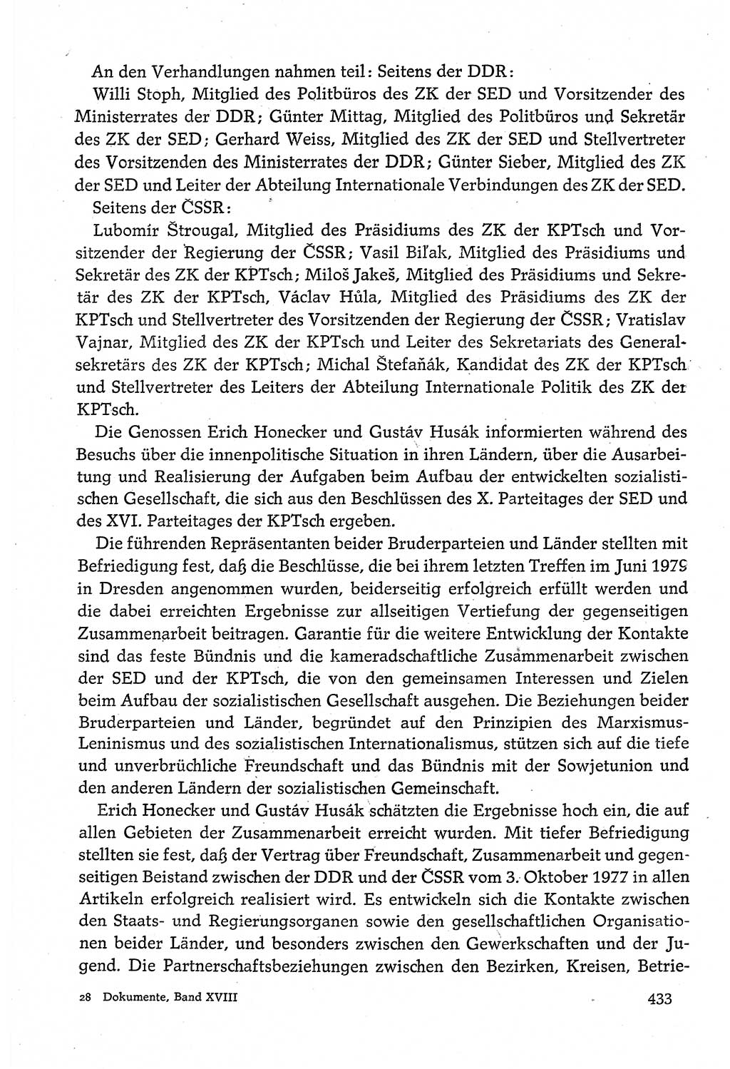 Dokumente der Sozialistischen Einheitspartei Deutschlands (SED) [Deutsche Demokratische Republik (DDR)] 1980-1981, Seite 433 (Dok. SED DDR 1980-1981, S. 433)