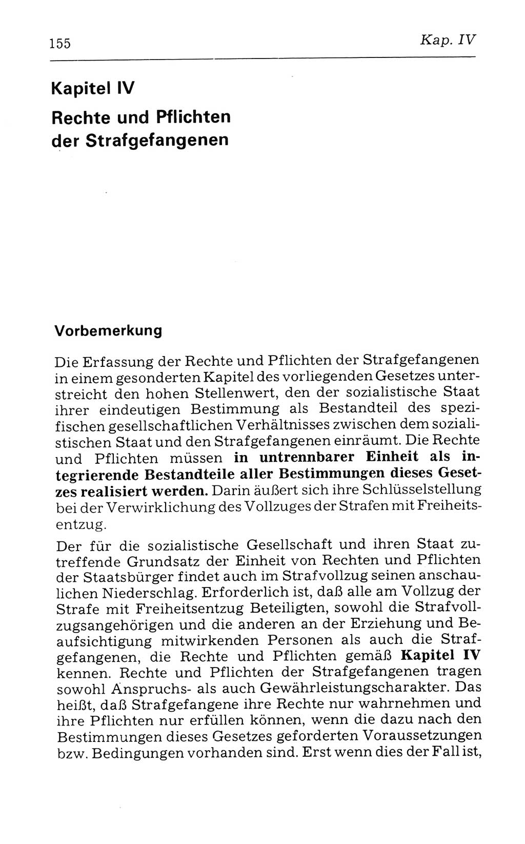 Kommentar zum Strafvollzugsgesetz [(StVG) Deutsche Demokratische Republik (DDR)] 1980, Seite 155 (Komm. StVG DDR 1980, S. 155)