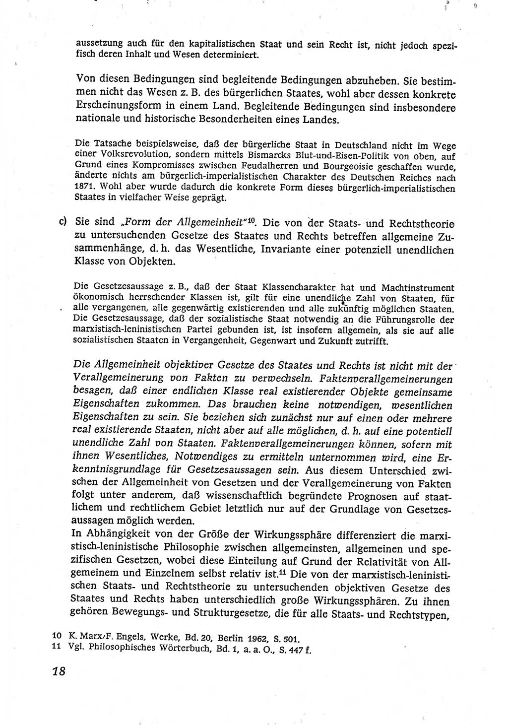 Marxistisch-leninistische (ML) Staats- und Rechtstheorie [Deutsche Demokratische Republik (DDR)], Lehrbuch 1980, Seite 18 (ML St.-R.-Th. DDR Lb. 1980, S. 18)