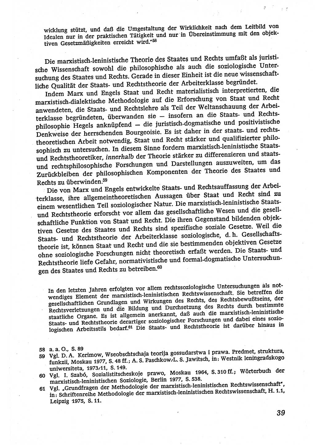 Marxistisch-leninistische (ML) Staats- und Rechtstheorie [Deutsche Demokratische Republik (DDR)], Lehrbuch 1980, Seite 39 (ML St.-R.-Th. DDR Lb. 1980, S. 39)