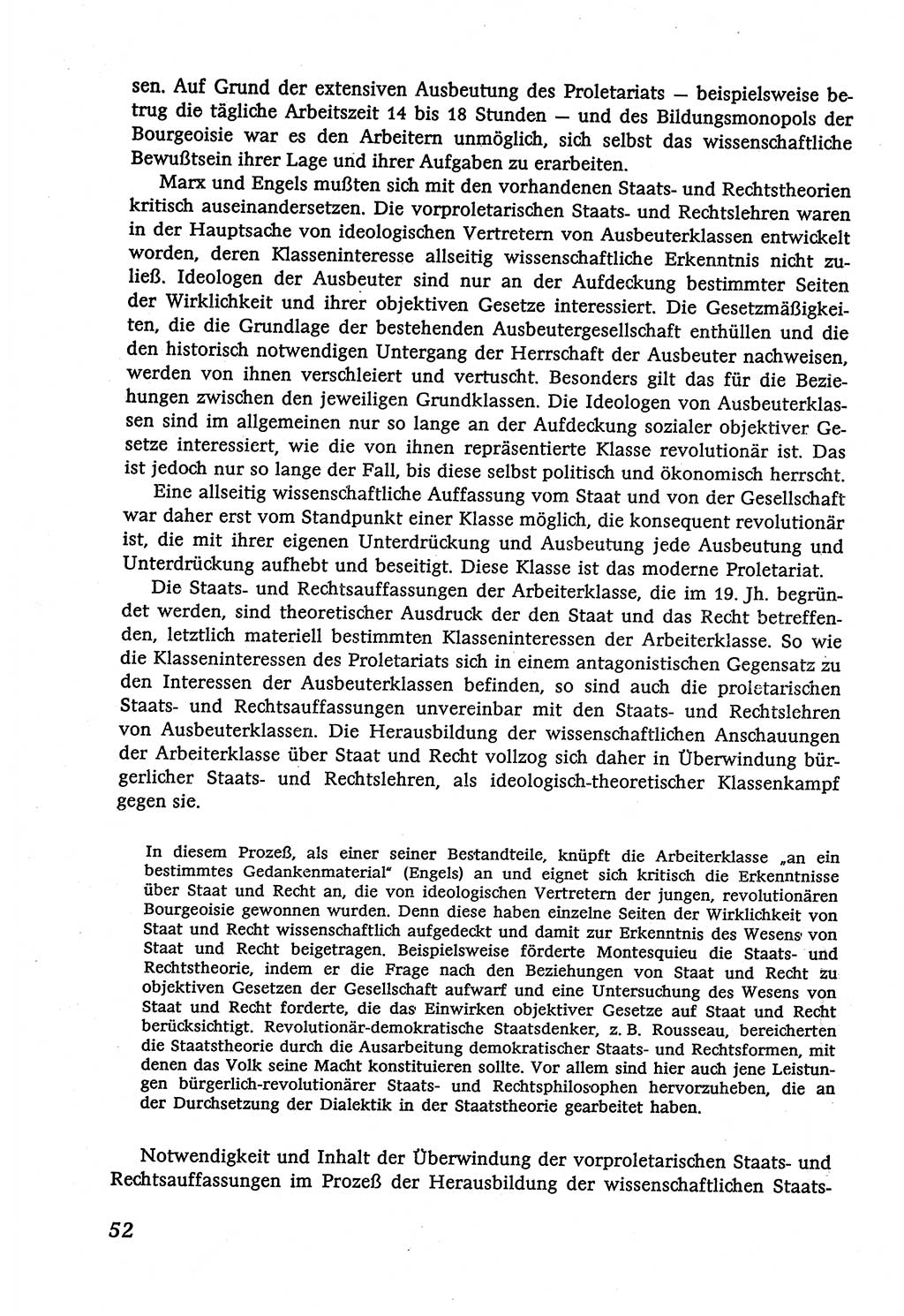 Marxistisch-leninistische (ML) Staats- und Rechtstheorie [Deutsche Demokratische Republik (DDR)], Lehrbuch 1980, Seite 52 (ML St.-R.-Th. DDR Lb. 1980, S. 52)