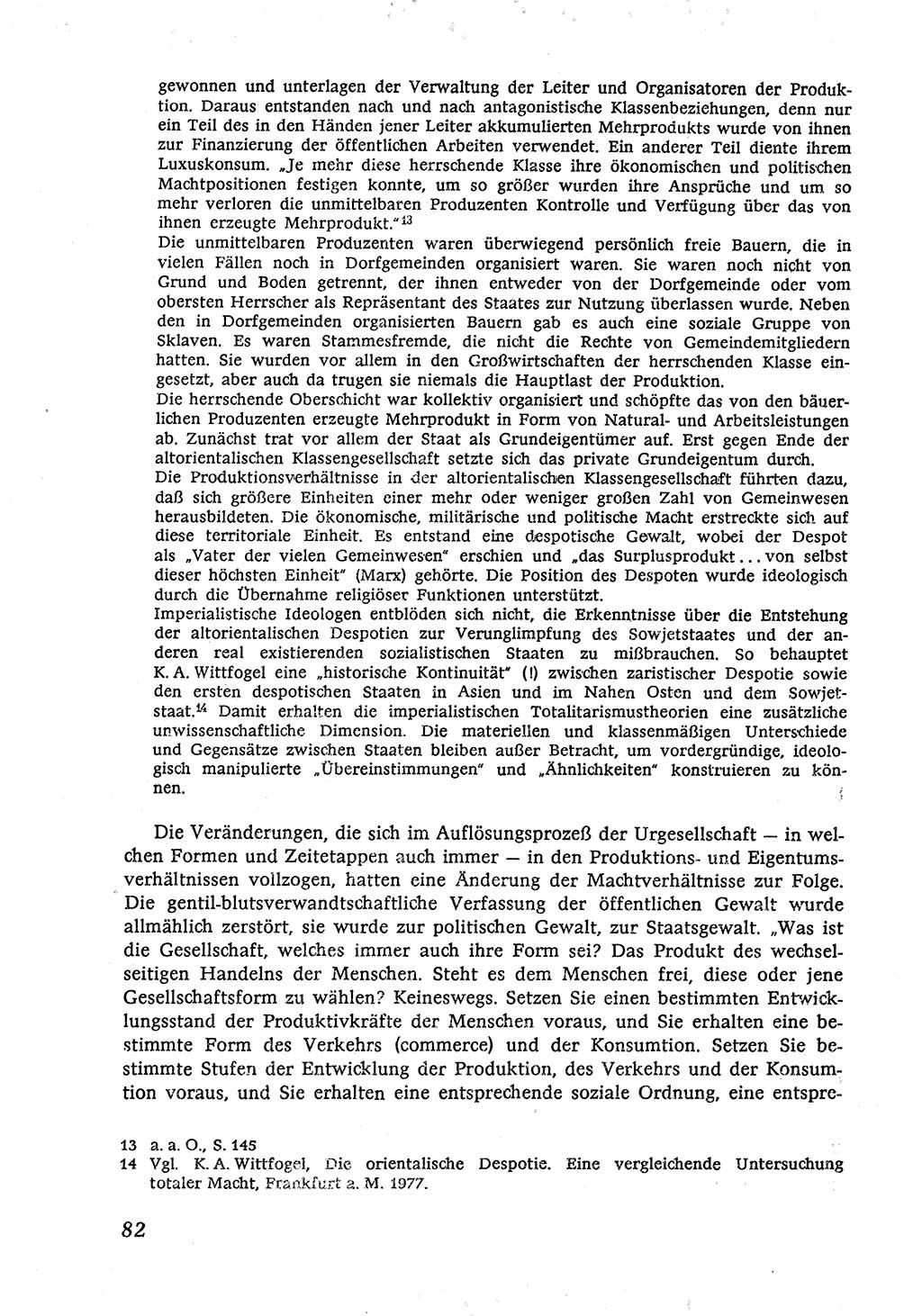 Marxistisch-leninistische (ML) Staats- und Rechtstheorie [Deutsche Demokratische Republik (DDR)], Lehrbuch 1980, Seite 82 (ML St.-R.-Th. DDR Lb. 1980, S. 82)