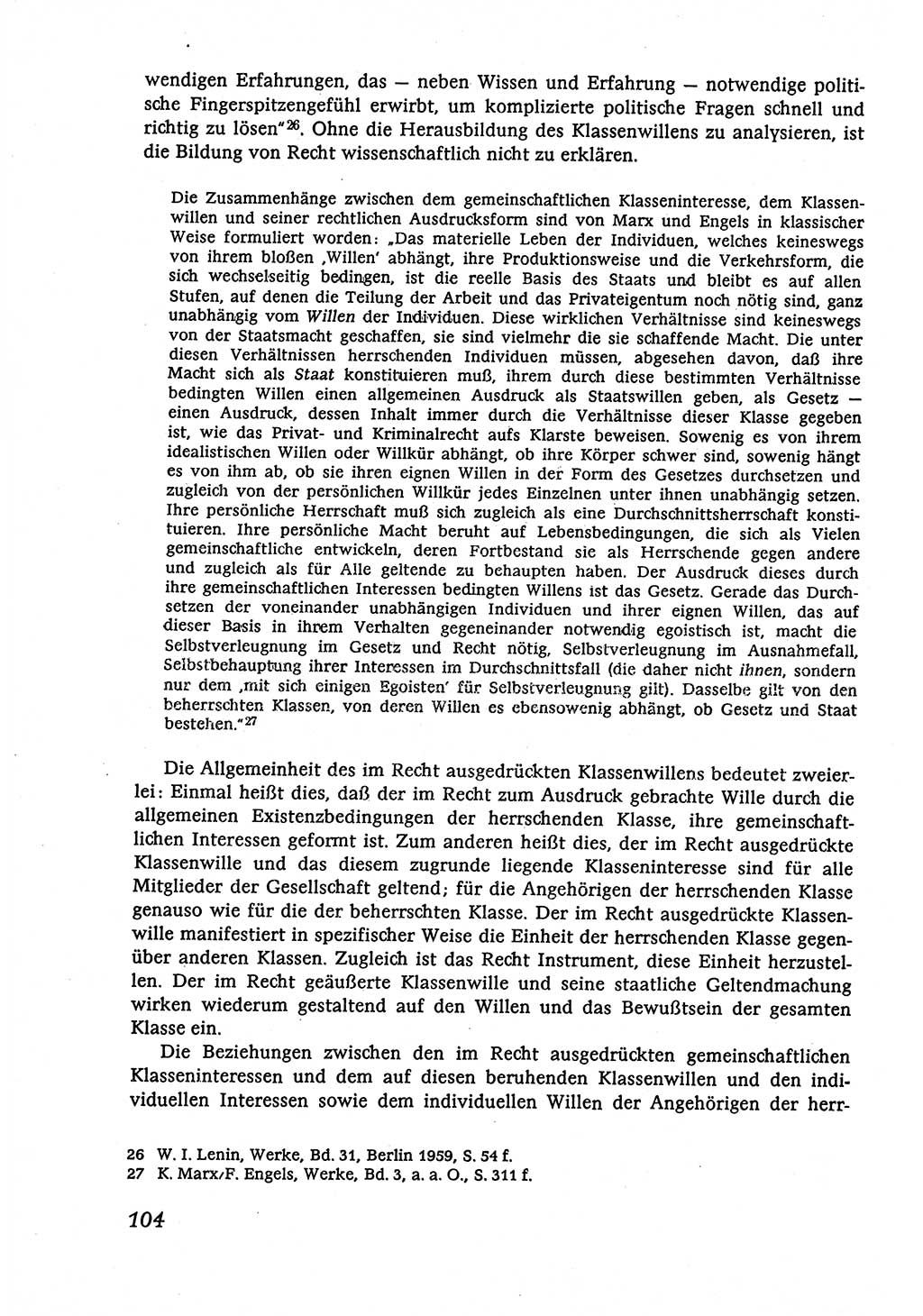 Marxistisch-leninistische (ML) Staats- und Rechtstheorie [Deutsche Demokratische Republik (DDR)], Lehrbuch 1980, Seite 104 (ML St.-R.-Th. DDR Lb. 1980, S. 104)