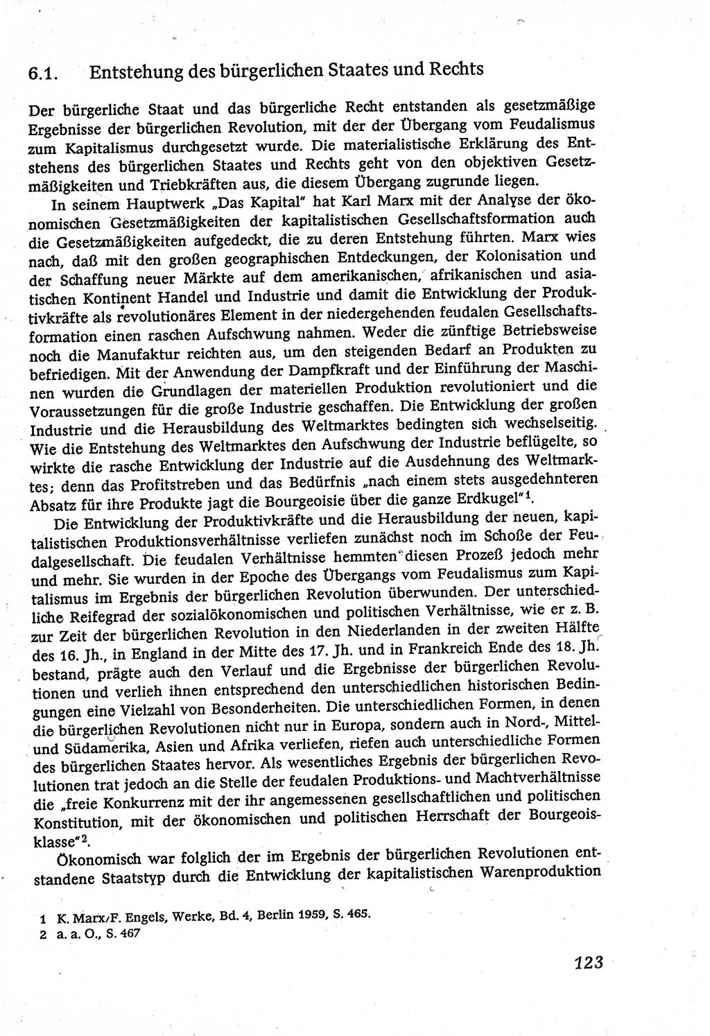 Marxistisch-leninistische (ML) Staats- und Rechtstheorie [Deutsche Demokratische Republik (DDR)], Lehrbuch 1980, Seite 123 (ML St.-R.-Th. DDR Lb. 1980, S. 123)