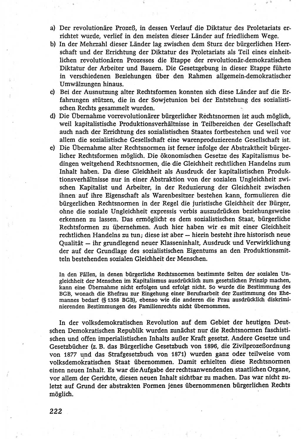 Marxistisch-leninistische (ML) Staats- und Rechtstheorie [Deutsche Demokratische Republik (DDR)], Lehrbuch 1980, Seite 222 (ML St.-R.-Th. DDR Lb. 1980, S. 222)