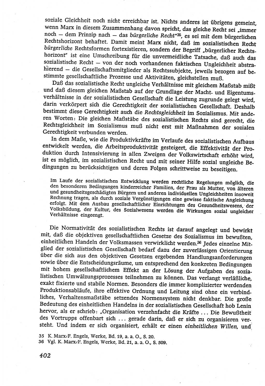 Marxistisch-leninistische (ML) Staats- und Rechtstheorie [Deutsche Demokratische Republik (DDR)], Lehrbuch 1980, Seite 402 (ML St.-R.-Th. DDR Lb. 1980, S. 402)