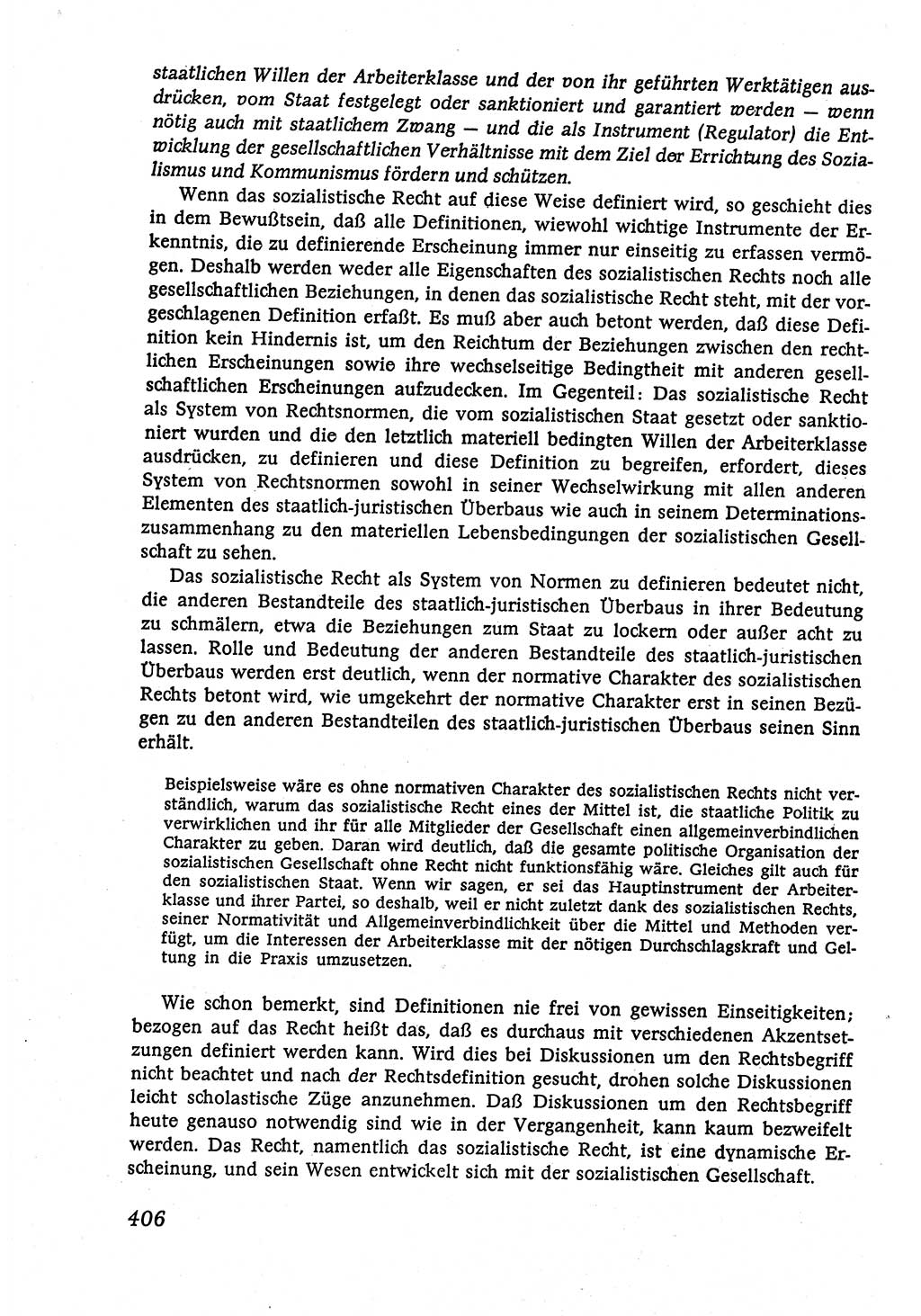 Marxistisch-leninistische (ML) Staats- und Rechtstheorie [Deutsche Demokratische Republik (DDR)], Lehrbuch 1980, Seite 406 (ML St.-R.-Th. DDR Lb. 1980, S. 406)
