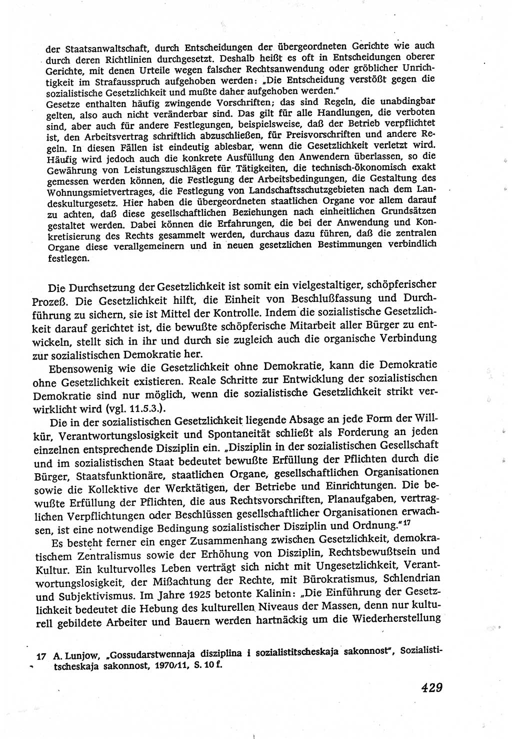 Marxistisch-leninistische (ML) Staats- und Rechtstheorie [Deutsche Demokratische Republik (DDR)], Lehrbuch 1980, Seite 429 (ML St.-R.-Th. DDR Lb. 1980, S. 429)