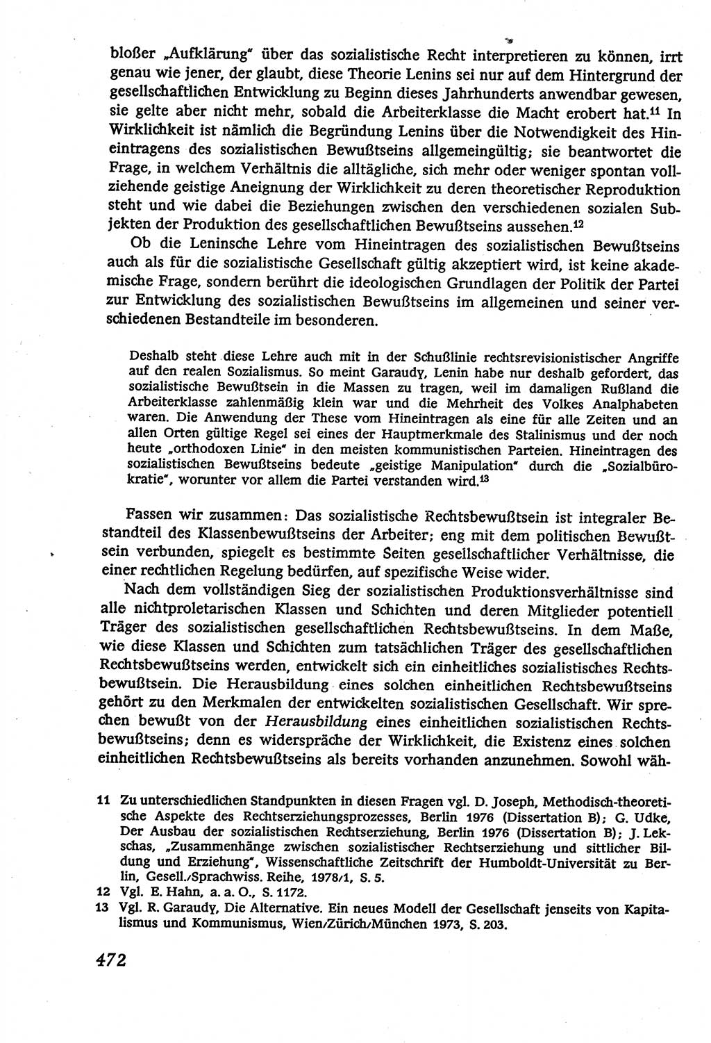Marxistisch-leninistische (ML) Staats- und Rechtstheorie [Deutsche Demokratische Republik (DDR)], Lehrbuch 1980, Seite 472 (ML St.-R.-Th. DDR Lb. 1980, S. 472)