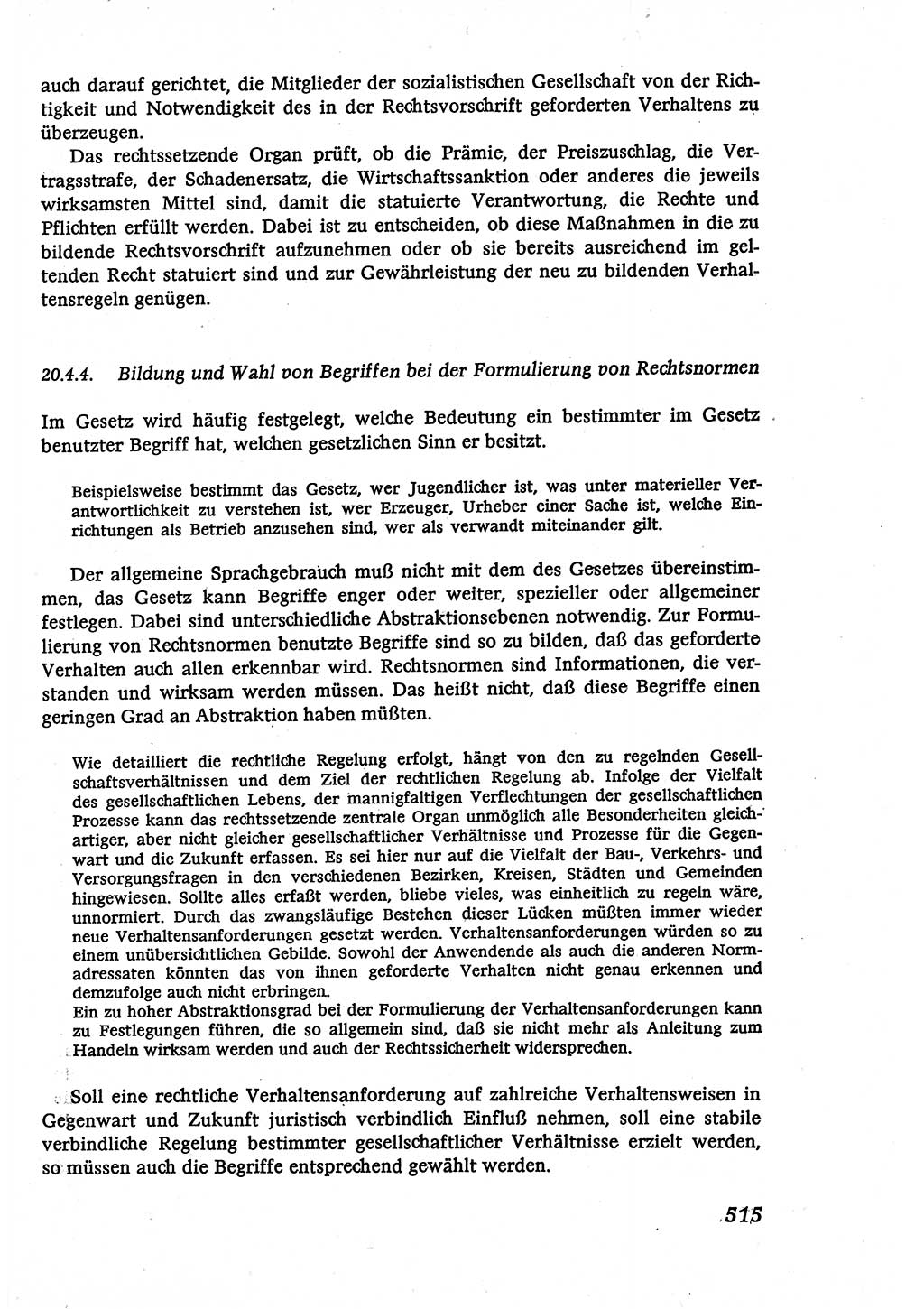 Marxistisch-leninistische (ML) Staats- und Rechtstheorie [Deutsche Demokratische Republik (DDR)], Lehrbuch 1980, Seite 515 (ML St.-R.-Th. DDR Lb. 1980, S. 515)