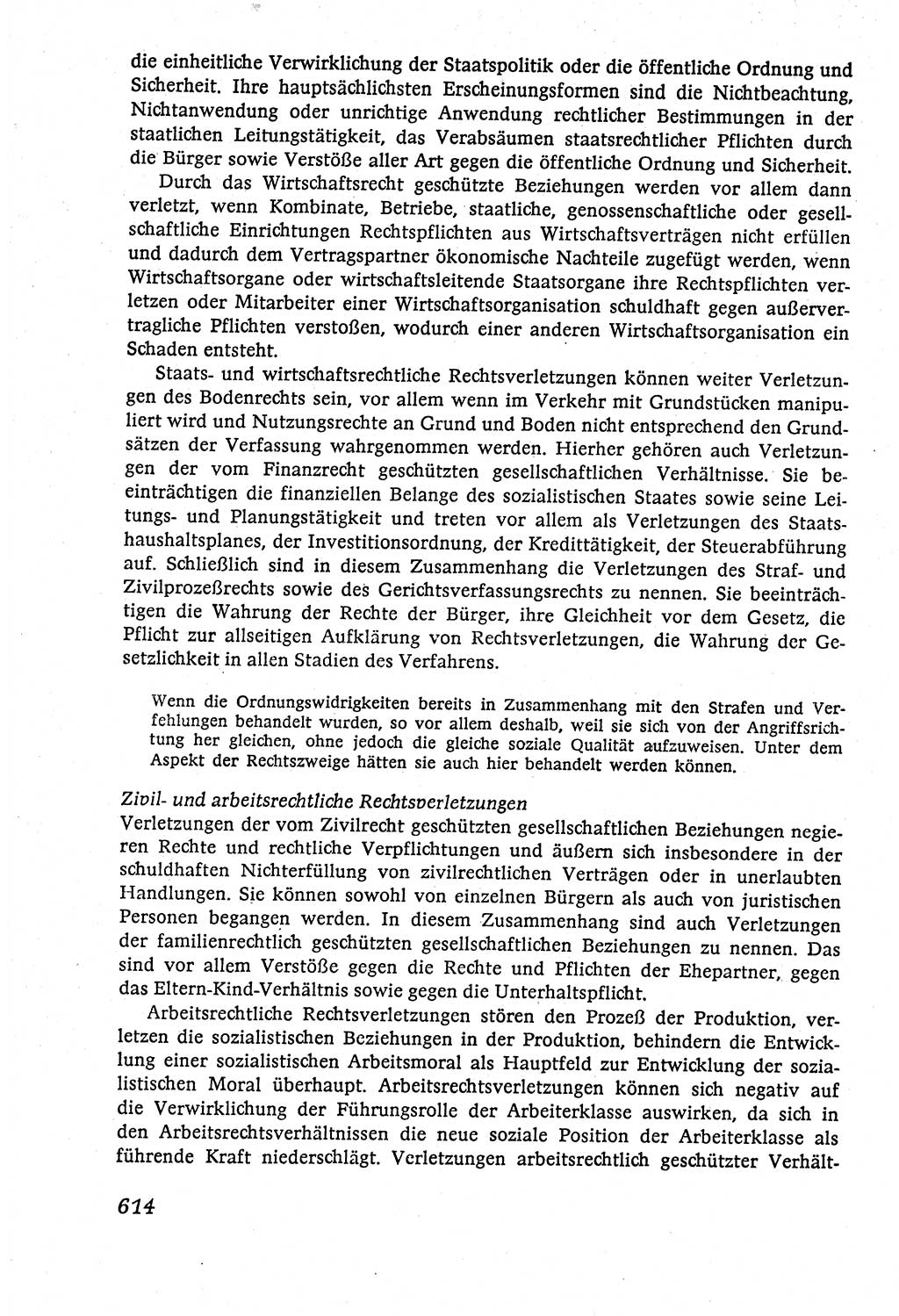 Marxistisch-leninistische (ML) Staats- und Rechtstheorie [Deutsche Demokratische Republik (DDR)], Lehrbuch 1980, Seite 614 (ML St.-R.-Th. DDR Lb. 1980, S. 614)