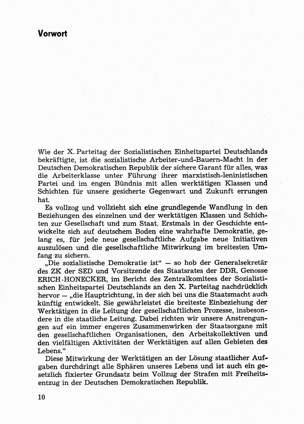 Handbuch für Betriebsangehörige, Abteilung Strafvollzug (SV) [Ministerium des Innern (MdI) Deutsche Demokratische Republik (DDR)] 1981, Seite 10 (Hb. BA Abt. SV MdI DDR 1981, S. 10)