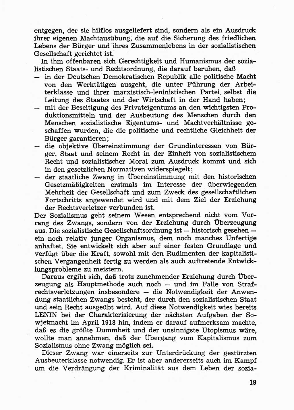 Handbuch für Betriebsangehörige, Abteilung Strafvollzug (SV) [Ministerium des Innern (MdI) Deutsche Demokratische Republik (DDR)] 1981, Seite 19 (Hb. BA Abt. SV MdI DDR 1981, S. 19)