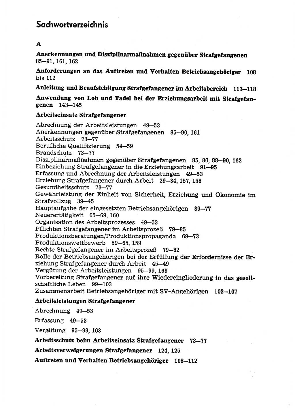 Handbuch für Betriebsangehörige, Abteilung Strafvollzug (SV) [Ministerium des Innern (MdI) Deutsche Demokratische Republik (DDR)] 1981, Seite 167 (Hb. BA Abt. SV MdI DDR 1981, S. 167)