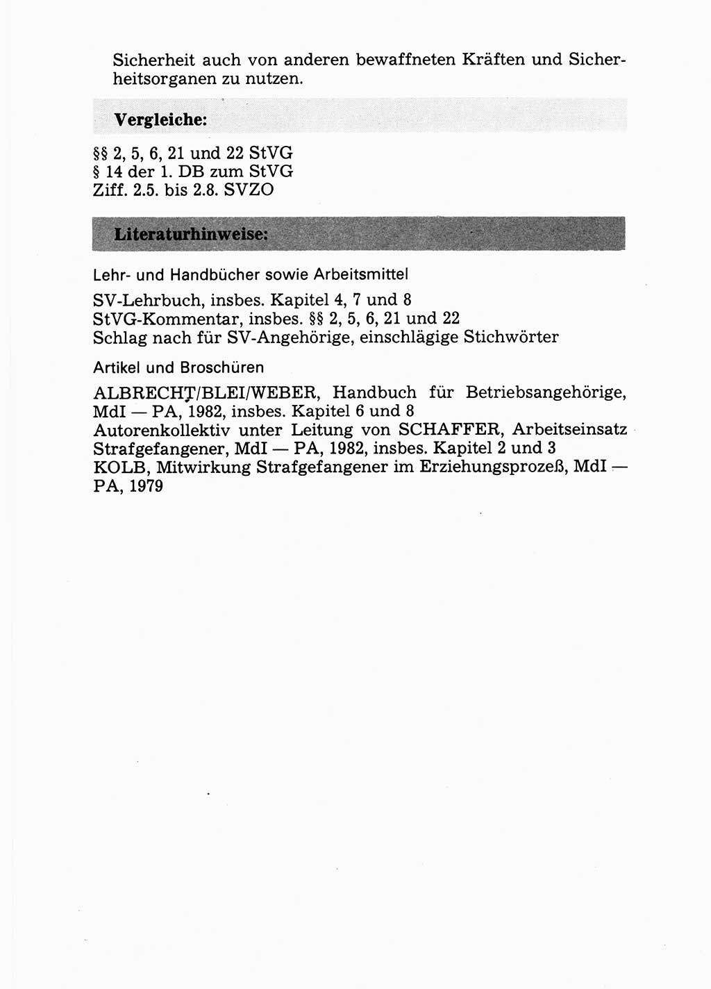 Handbuch für operative Dienste, Abteilung Strafvollzug (SV) [Ministerium des Innern (MdI) Deutsche Demokratische Republik (DDR)] 1981, Seite 87 (Hb. op. D. Abt. SV MdI DDR 1981, S. 87)